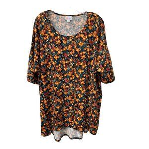 Lularoe Women’s Tunic Shirt Leaf Floral Fall Autumn Flowers Blouse Size 2XL